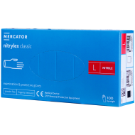 Manusi nitril L albastre pentru examinare Nitrylex Classic Mercator